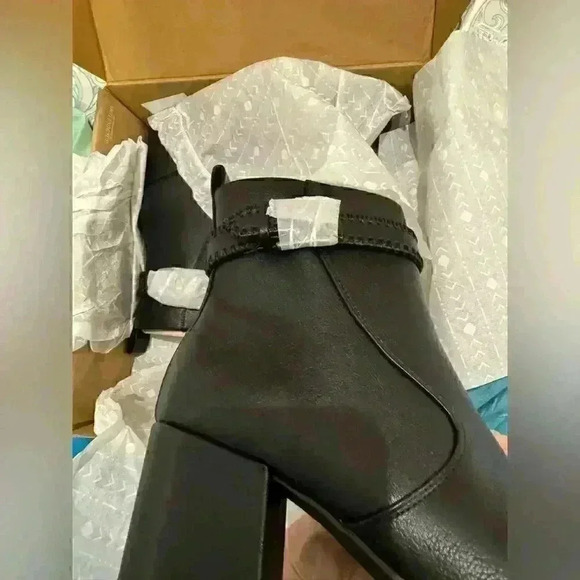 NIB Zodiac Rexx Block Heel Bootie (Women) Sz 9M black - Picture 3 of 5